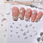 Curved tweezers used for applying nail art charms