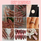 Vhbie Enterprises pearl nail art kit packaging and contents layout