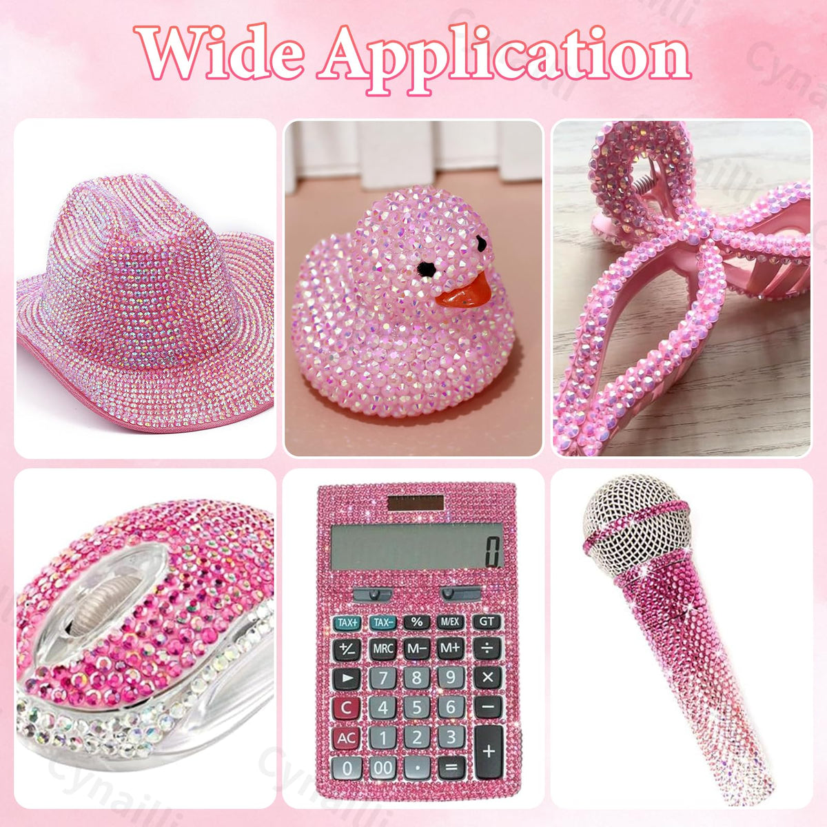 Cynailli resin rhinestone craft kit for nail art and decoration