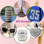 DIY craft application examples using resin rhinestones