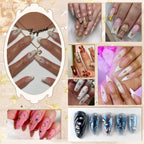 DIY nail art design created with Belleboost 3D star charms