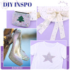 Detailed view of faceted glass rhinestones for crafting
