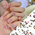 Assorted shapes of flat back crystal nail gems for DIY manicure