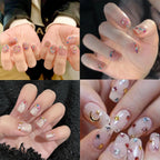 Belleboost nail art charms packaging and crystal gem variety