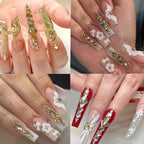 Variety of flat back crystal sizes for diy decorations.