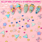 Haozher nail decoration kit 28 grid organizer box