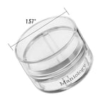 Side profile of Maniology Monocle XL stamper and scraper card set