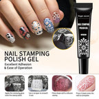 Demonstration of clear stamper used for French manicure