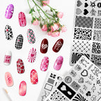 Arbuya stainless steel nail plates for creative manicure