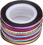 Sluswallow nail tape rolls arranged for manicure decoration