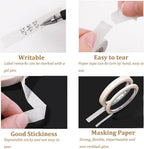 Imported USA beauty tool set containing multiple self adhesive stencil tape rolls