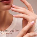 Close up of Ami Amour liquid gel wraps showing the flexible glossy texture before curing.