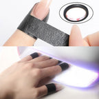 Top perspective of the high temperature resistant NentMent UV LED nail light blocking sticker tape packaging.
