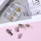 Assorted punk style nail rivets for acrylic nails