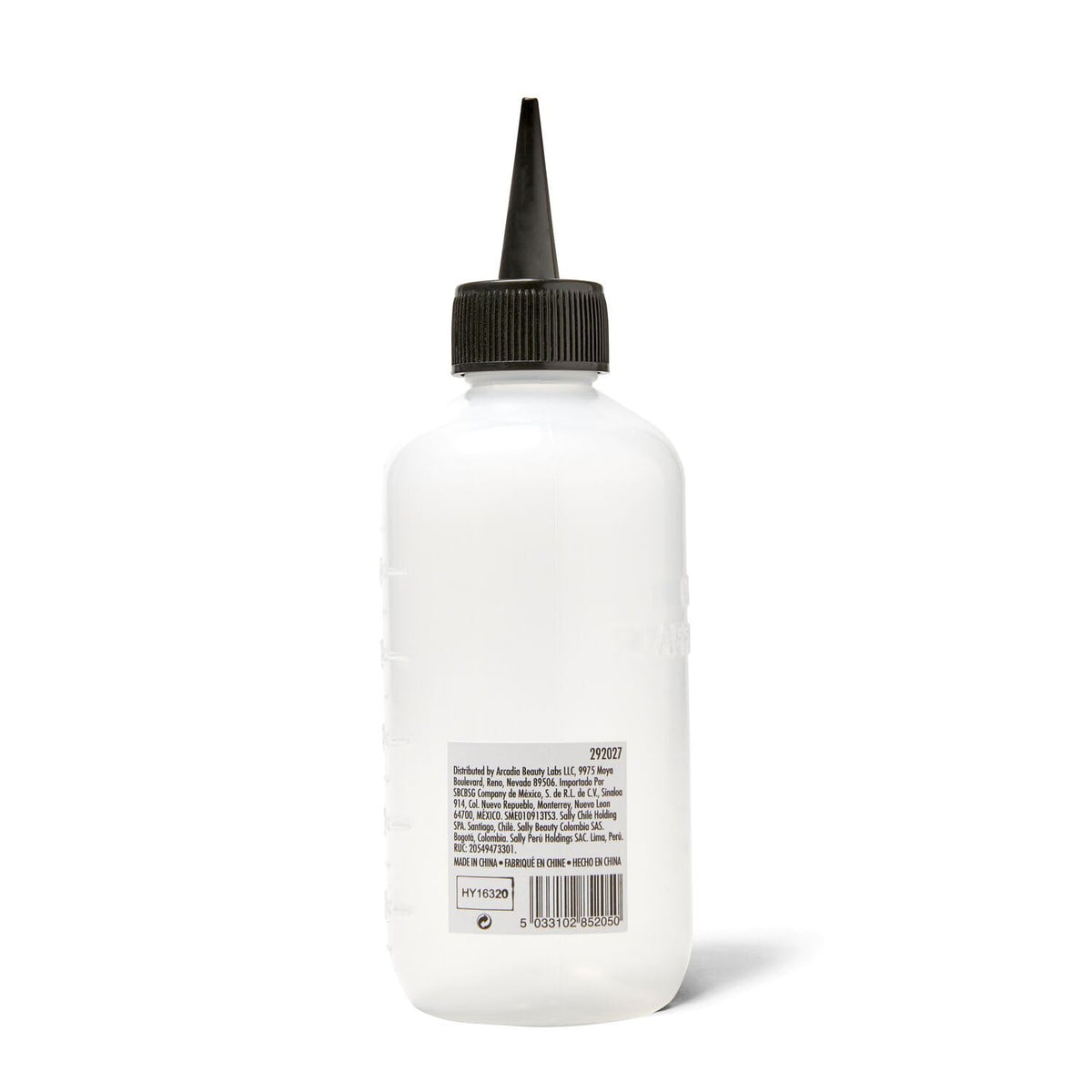 Close up of Salon Care precision narrow tip nozzle for hair color