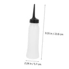 Three pack refillable beauty containers with pointed tip nozzles for precise salon application.