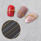 Aozuo nail art chain assortment in clear organizer box