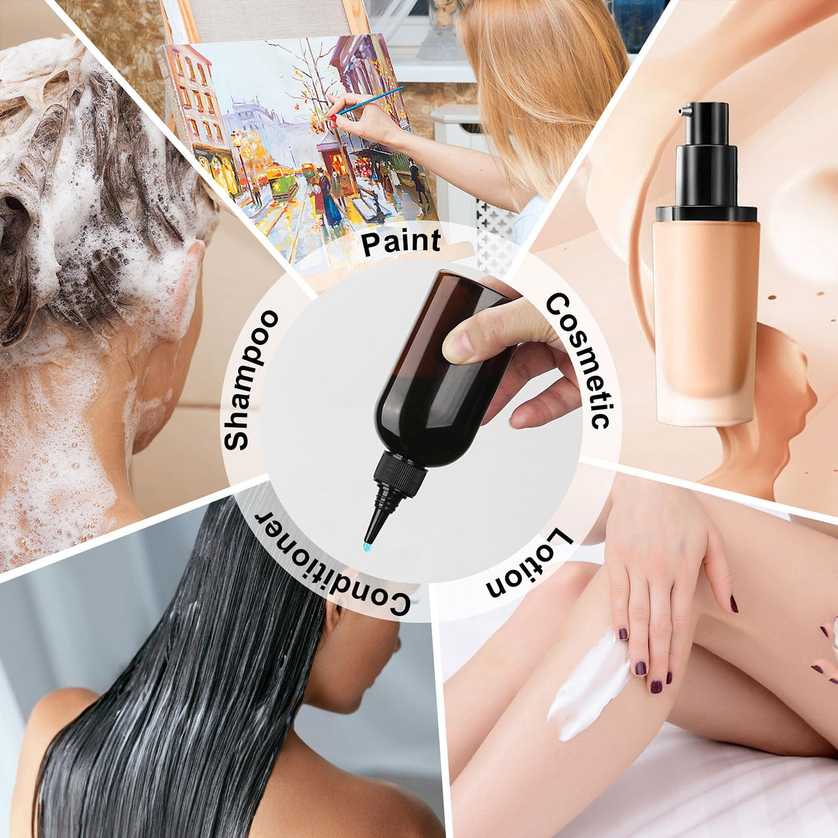 Cosywell multi purpose craft and beauty applicator bottles lifestyle view