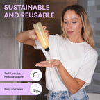 BRIGHTFROM multi purpose applicator bottles showing the wide top opening structure for clean refilling