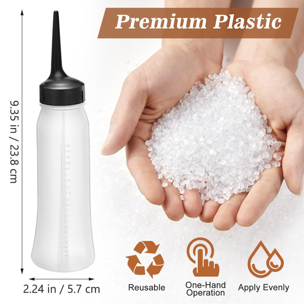 PACKOVE dry cleaning applicator bottle with precise pointed tip cap closeup