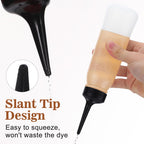 PACKOVE reusable polypropylene hair color dispenser bottles pack of three
