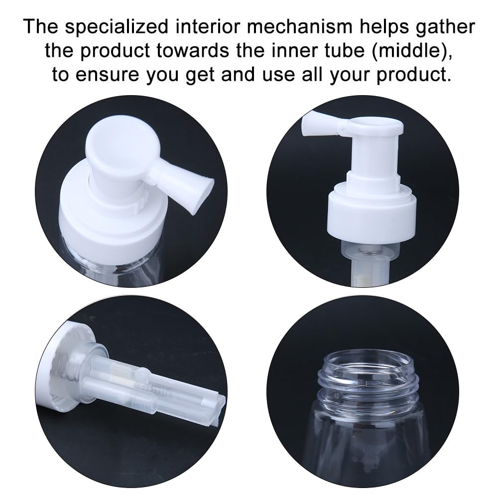 Generic hair fiber applicator with white pump head displaying external spring