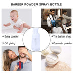 Generic white powder spray bottle cap assembly highlighting secure leakproof seal