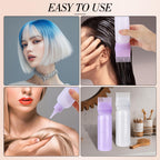Pimoys hair care tools kit including two squeeze bottles and four pointed caps