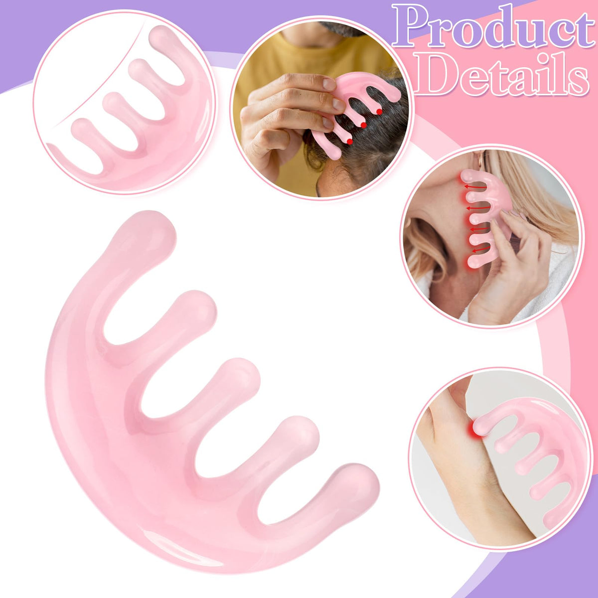 ProSuites scalp treatment set showing the durable plastic and resin construction from an angle