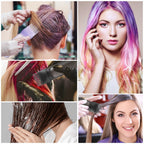 Side profile of the complete Pimoys three piece home hair coloring and styling toolkit