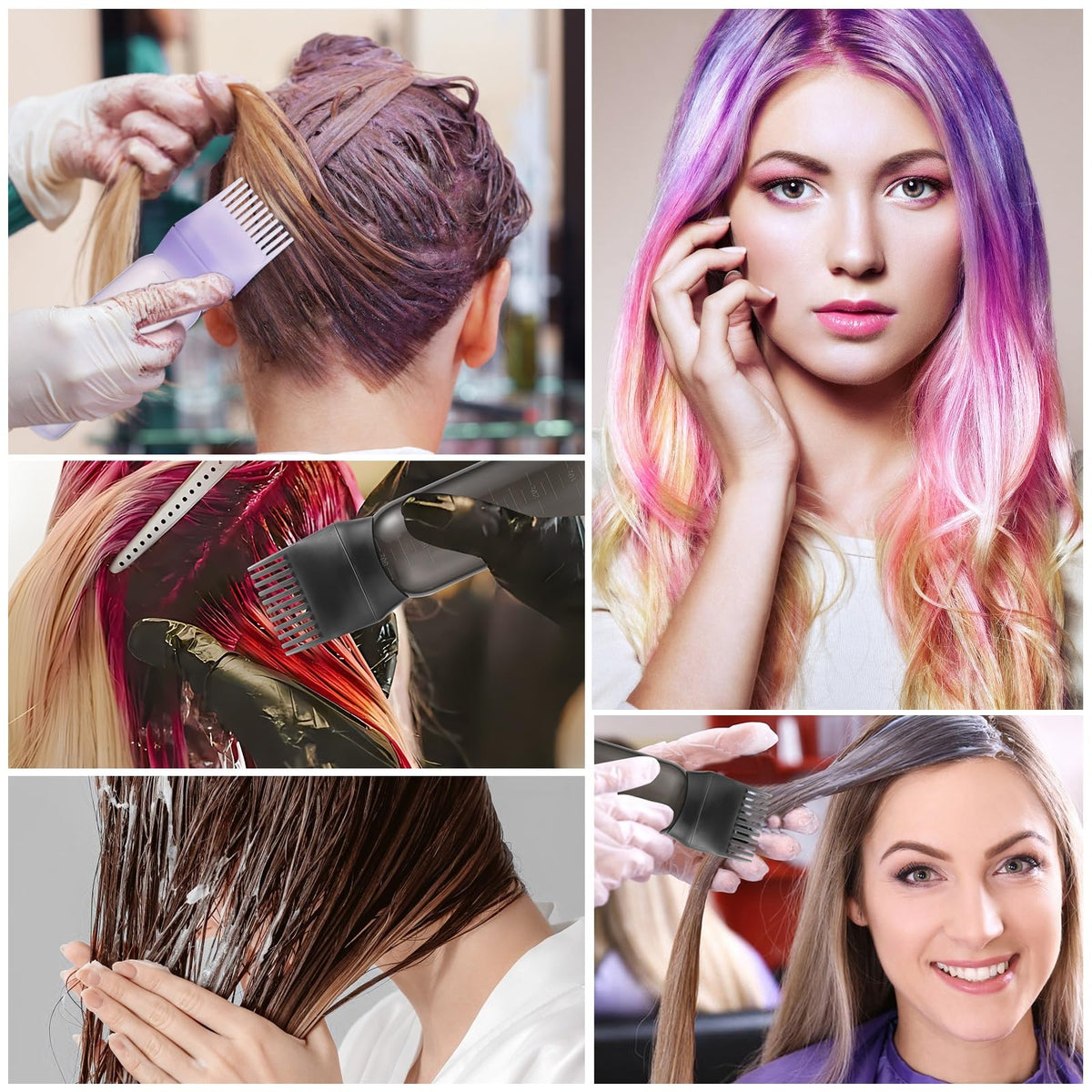 Side profile of the complete Pimoys three piece home hair coloring and styling toolkit