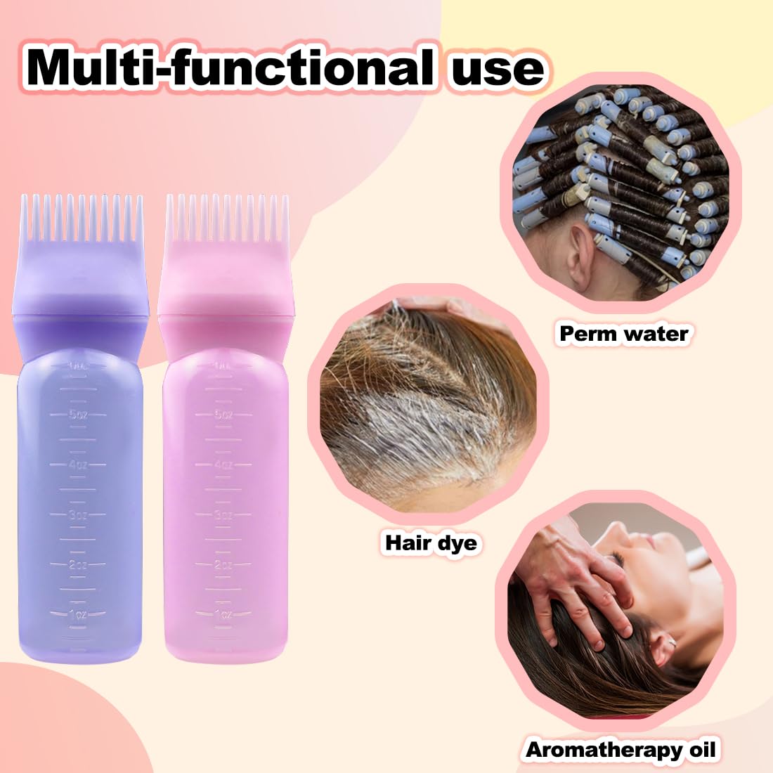 Demonstration of squeezing the ELANE hair oil bottle for clean product flow