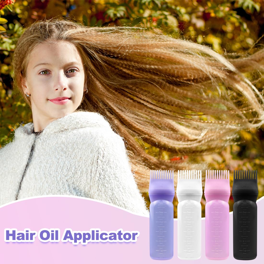 ELANE lightweight root comb applicator kit for home scalp treatments and hair coloring