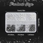 Dark aesthetic nail art accessories in organized container