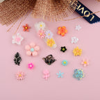 Detailed shot highlighting the durable and lightweight resin material composition of the jewelry studs.