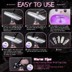 Belleboost gothic style nail charms in storage grid box