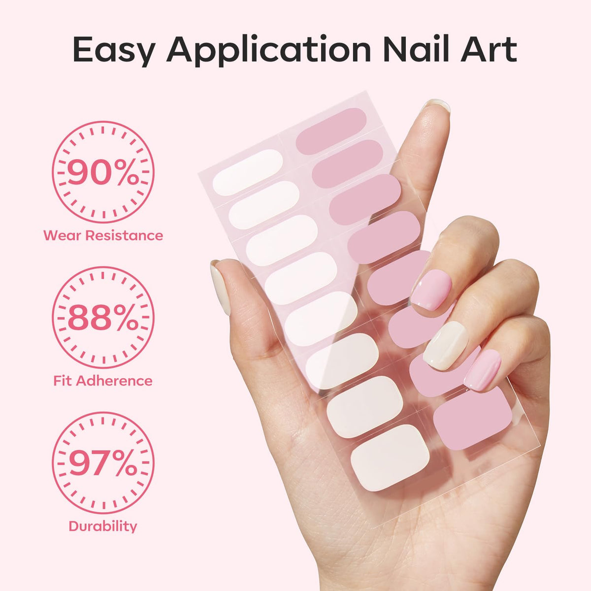 Modelones gel nail strips packaging front view