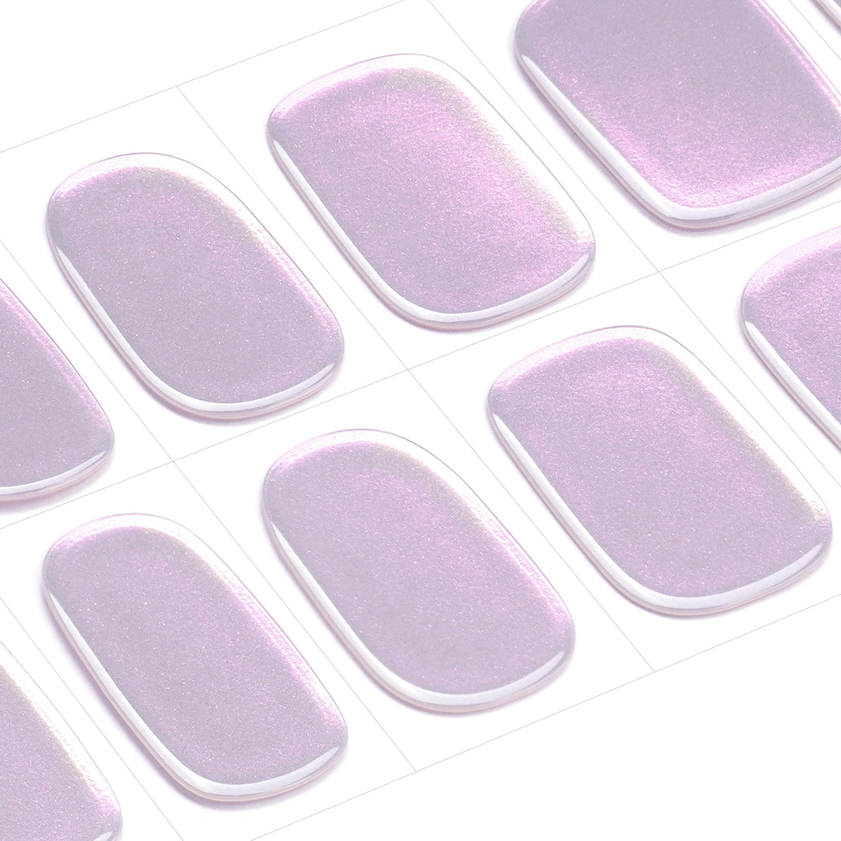Close up detail of matte black finish on gel nail stickers