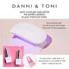 Side profile of Danni & Toni semi cured gel nail strips