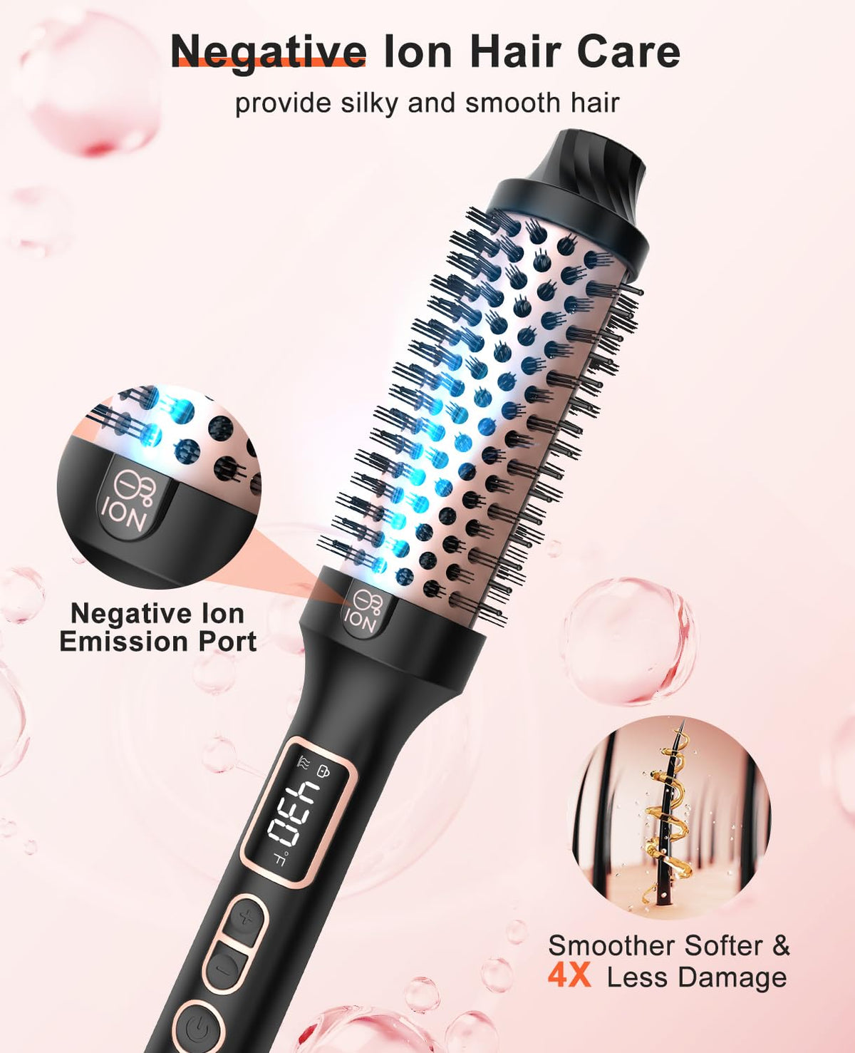 Side profile of Nimmu thermal styling brush