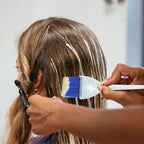 Detailed view of the soft feathered bristles on Stylance hair brushes.