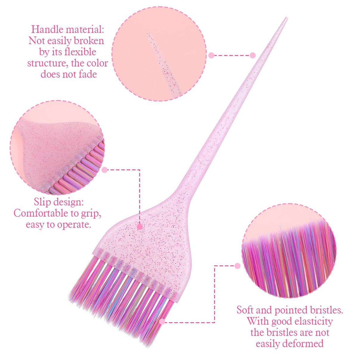 Liqwei hair applicator brushes for salon and home use
