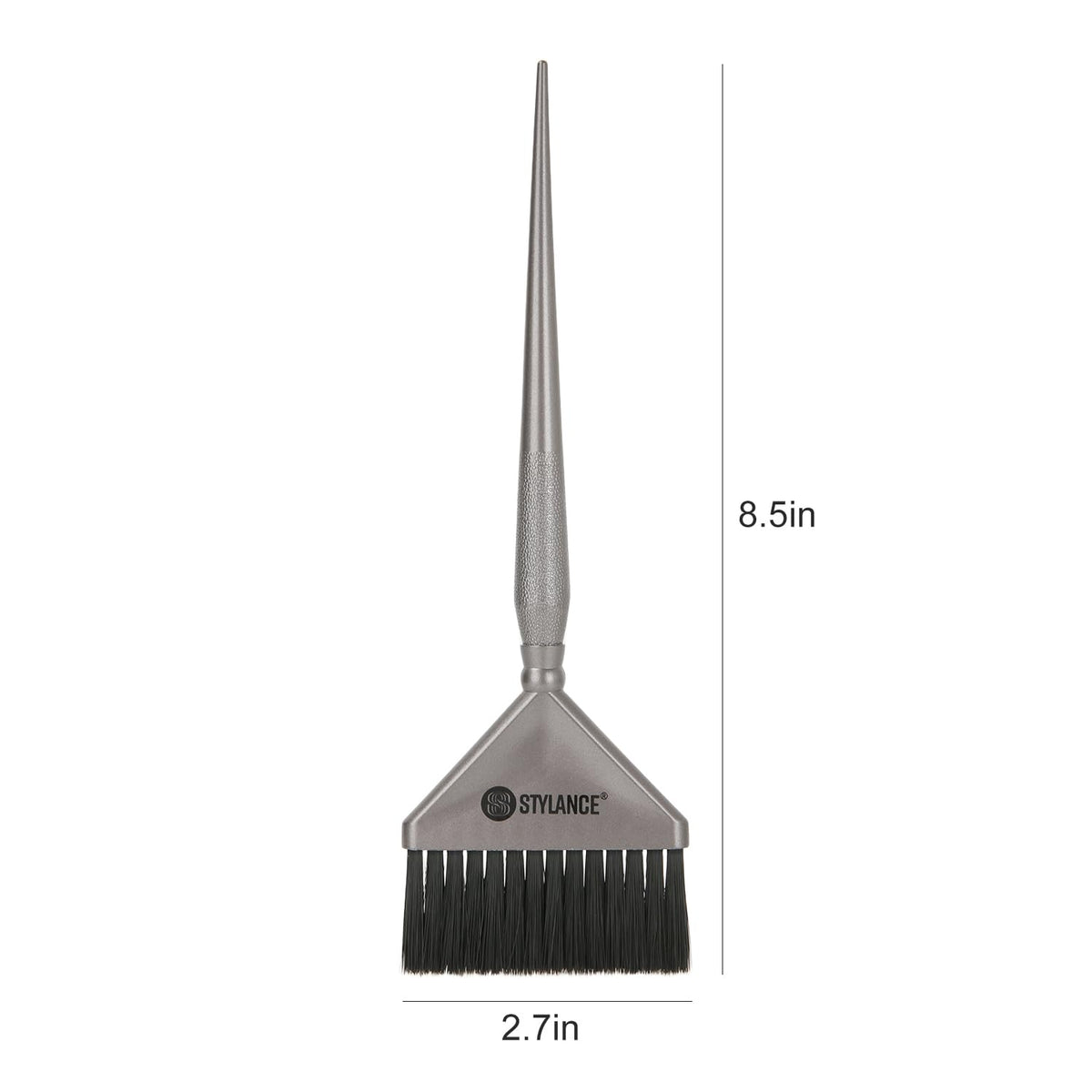 Tapered handle detail for professional hair sectioning and dyeing