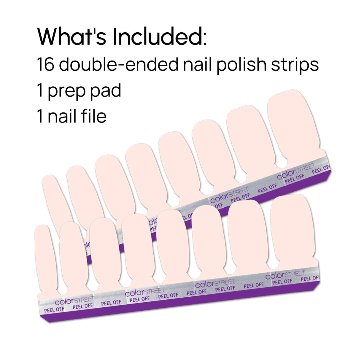 Professional manicure result using Color Street Ballet Blush