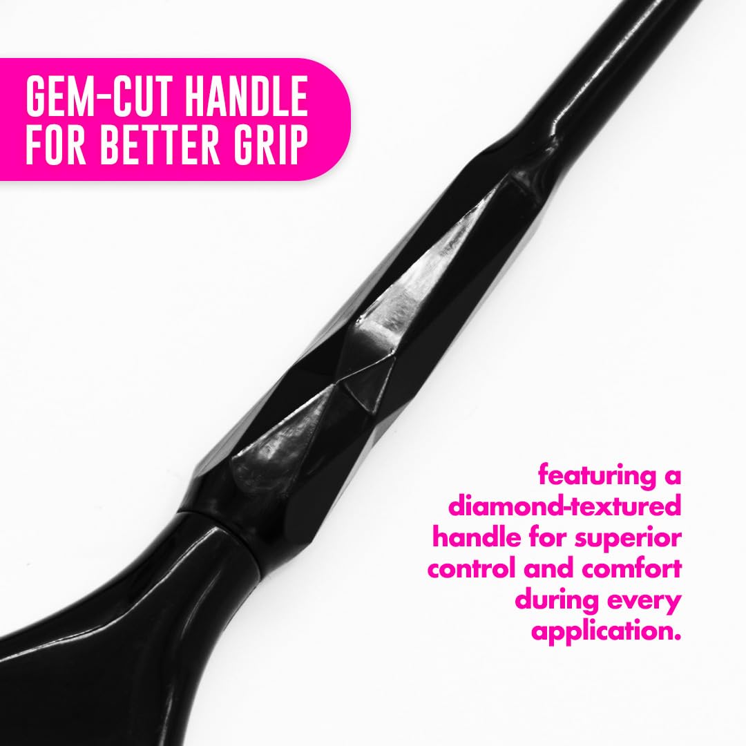 Close up of Colortrak Black Diamond gem cut handle texture