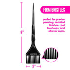 Side profile of Colortrak Black Diamond brushes ergonomic handle
