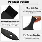 Close up of nylon bristles on professional hair coloring brush