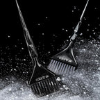 Detailed shot of synthetic bristles on Colortrak hair color brush