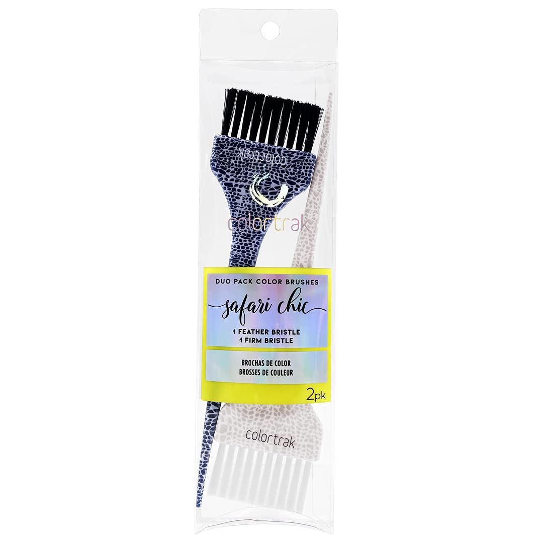 Close up of Colortrak Safari Chic feather bristle texture