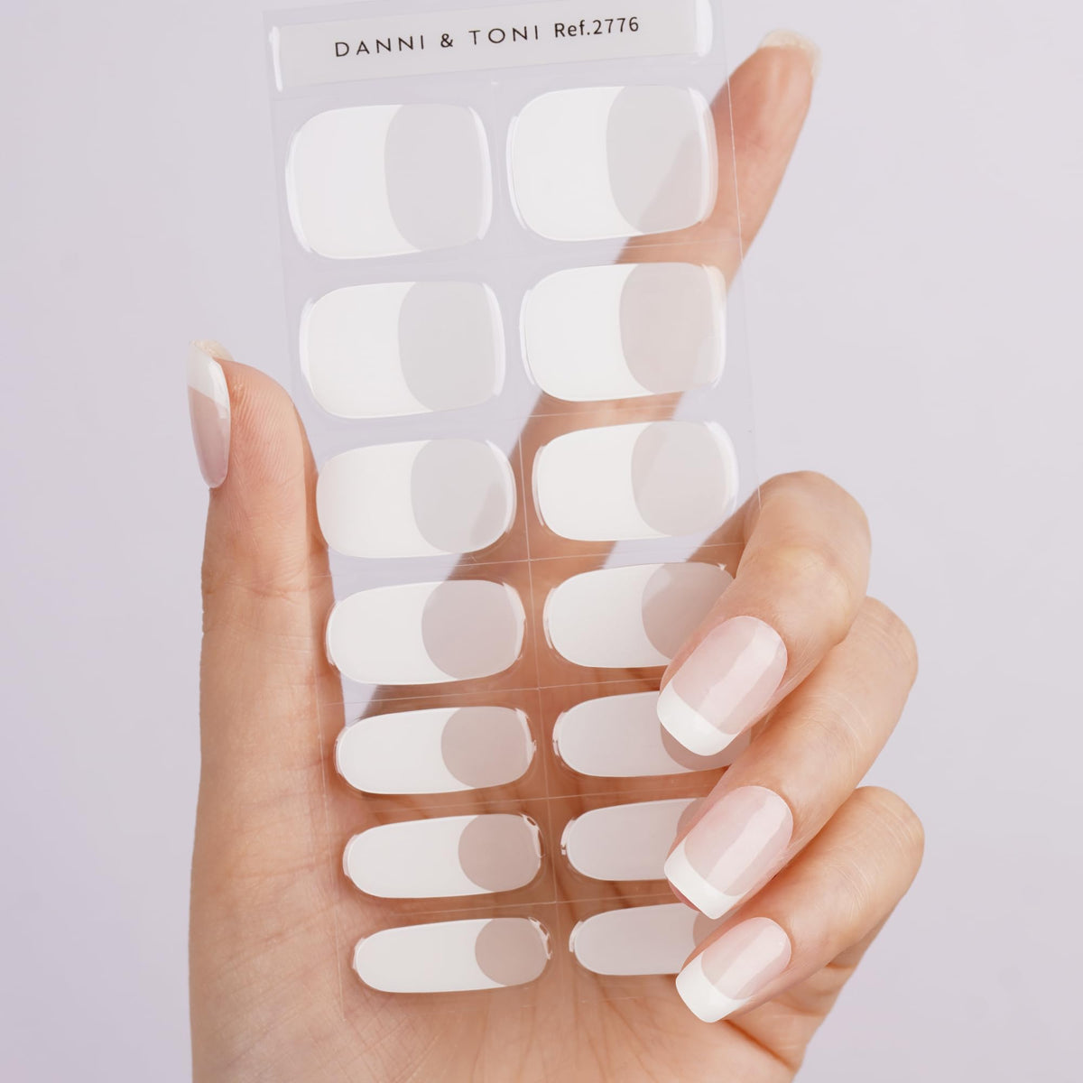 Professional French manicure using Danni & Toni strips